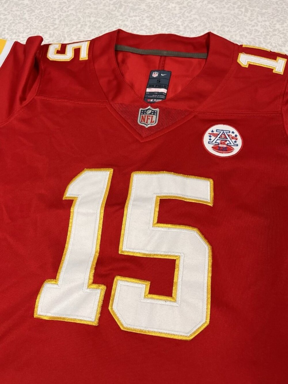 Patrick Mahomes Kansas City Chiefs Nike Jersey Youth Small On Field NFL #15 Red - Picture 2 of 9